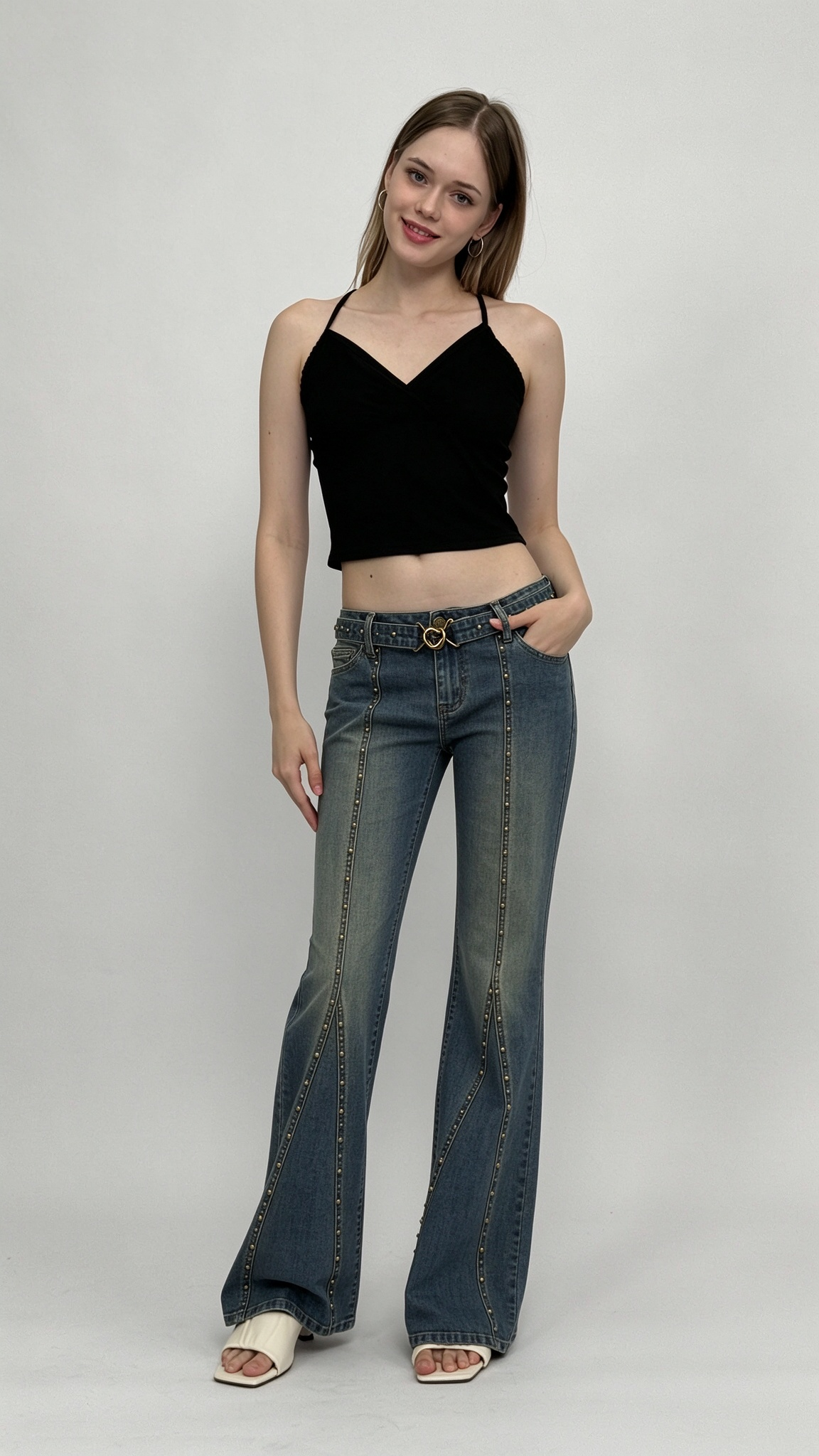 Jo Stud Detail Jeans