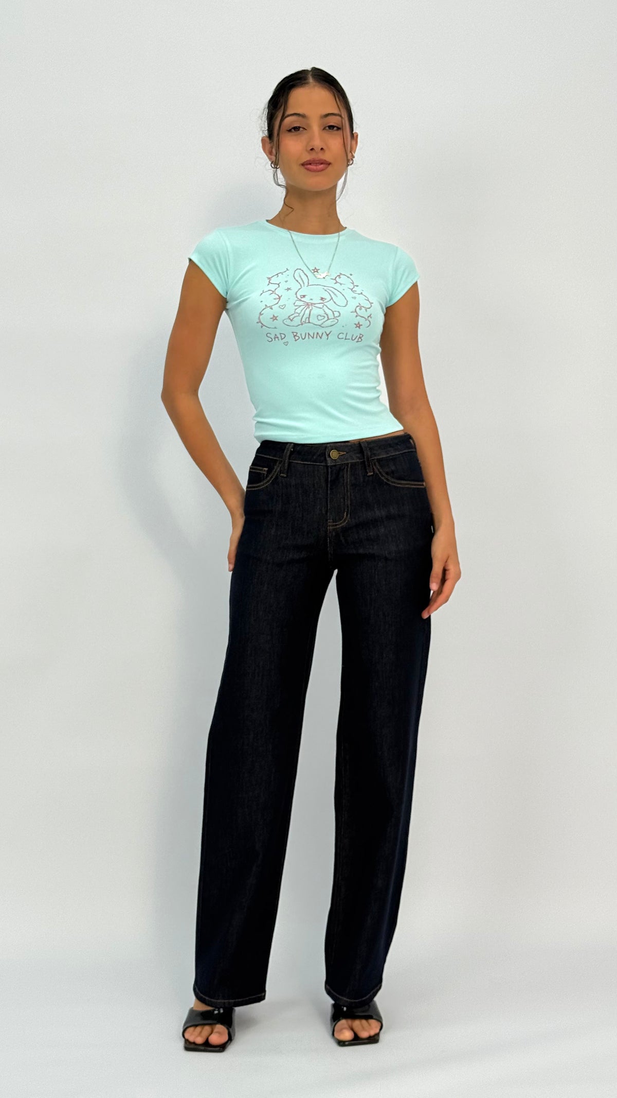 Simi Mid-Waist Straight Leg jeans