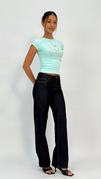 Simi Mid-Waist Straight Leg jeans