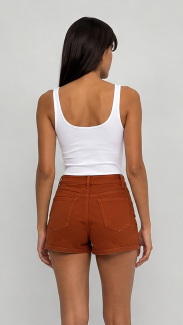 Poppy Lace Up Denim Short