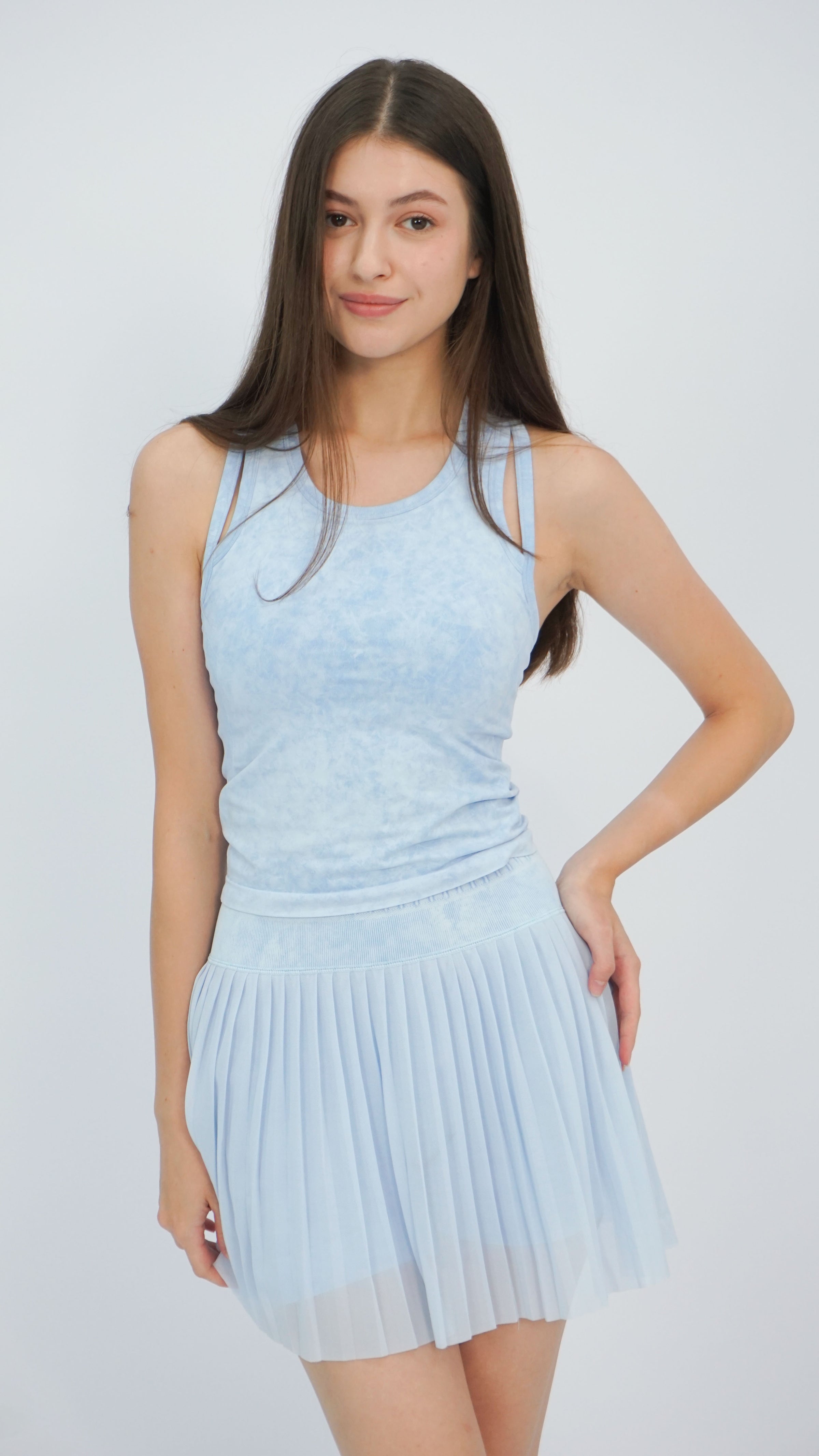 Skylar Baby Blue Skort