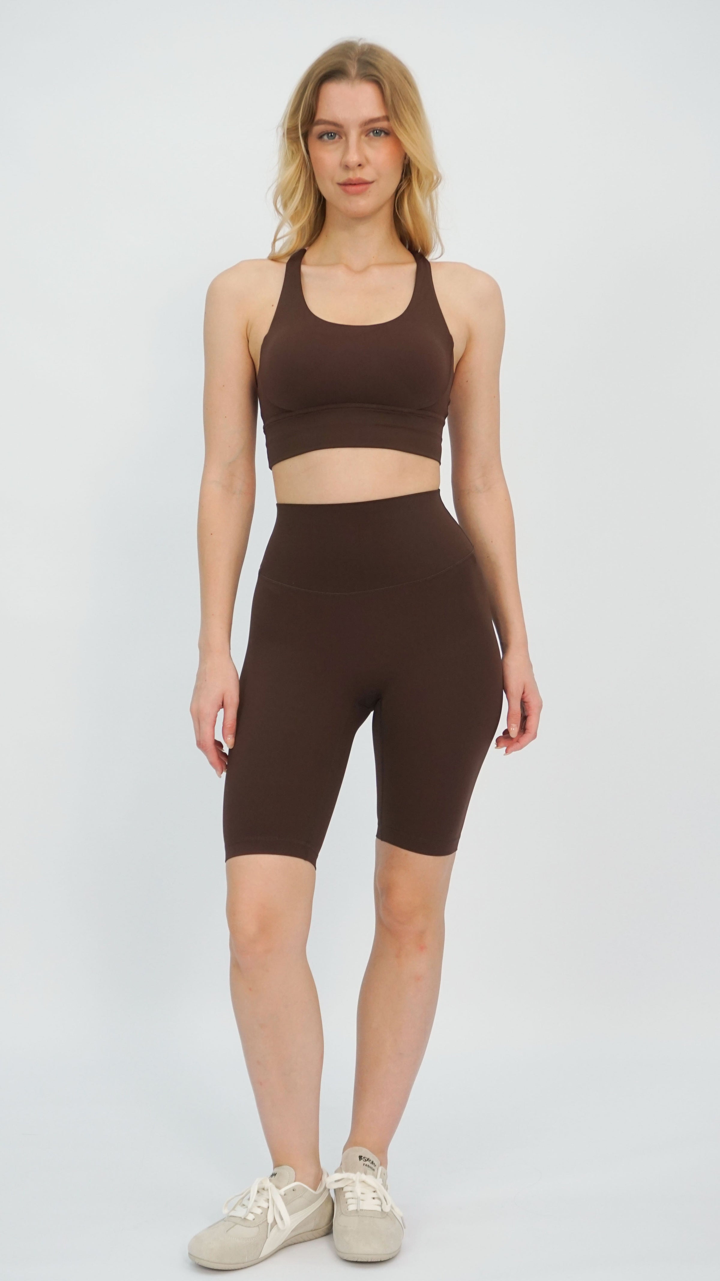 Brown Emi Workout Shorts