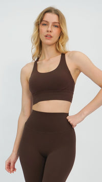 Brown Emi Sports Bra