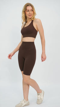 Brown Emi Workout Shorts
