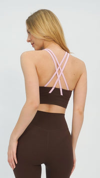 Brown Emi Sports Bra