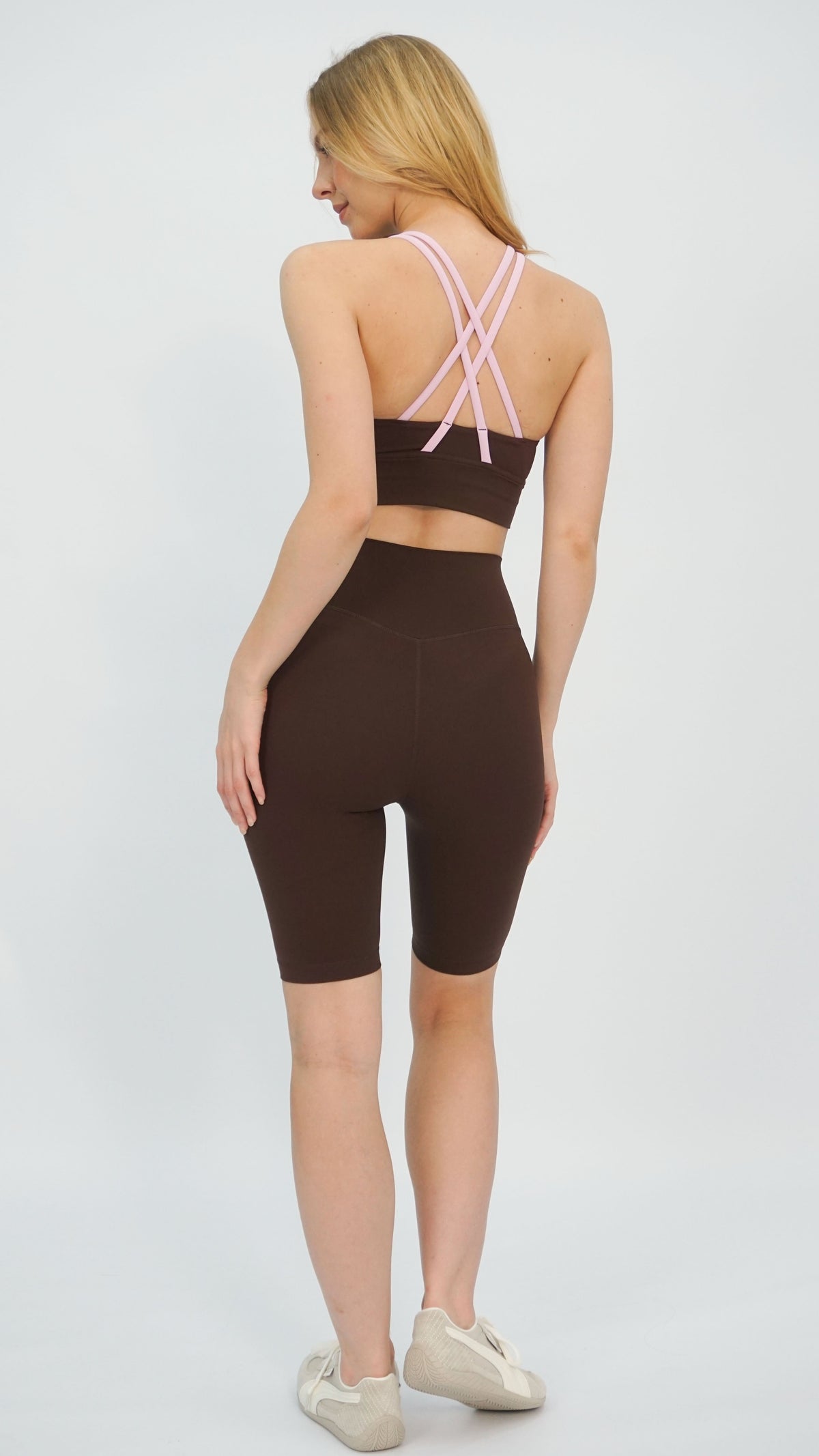 Brown Emi Workout Shorts