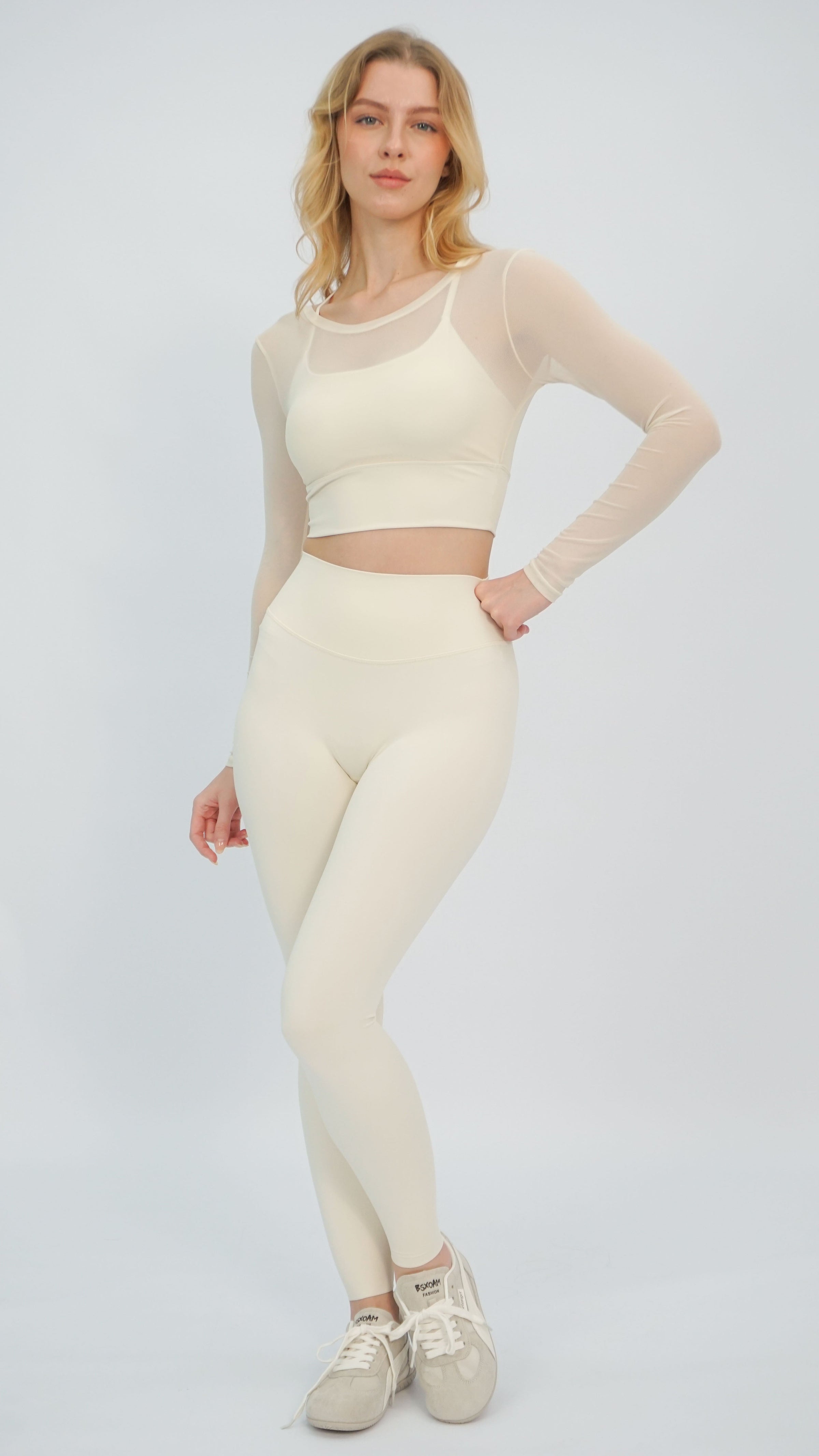 Cream Mandi Leggings