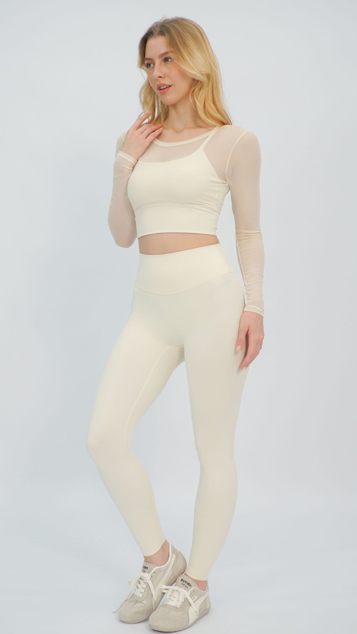 Cream Mandi Leggings