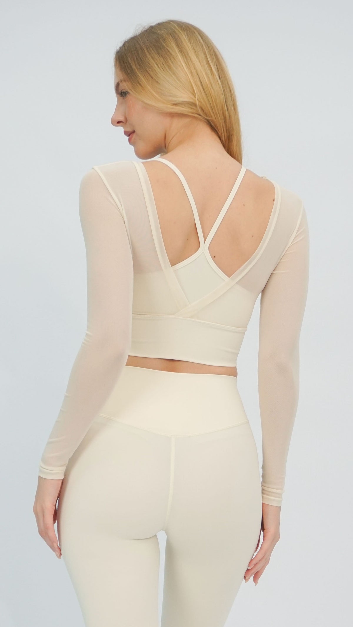 Cream Mandi Top
