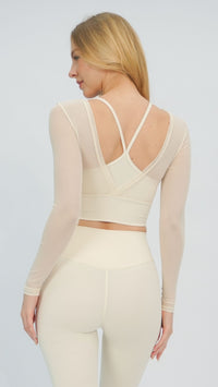 Cream Mandi Top