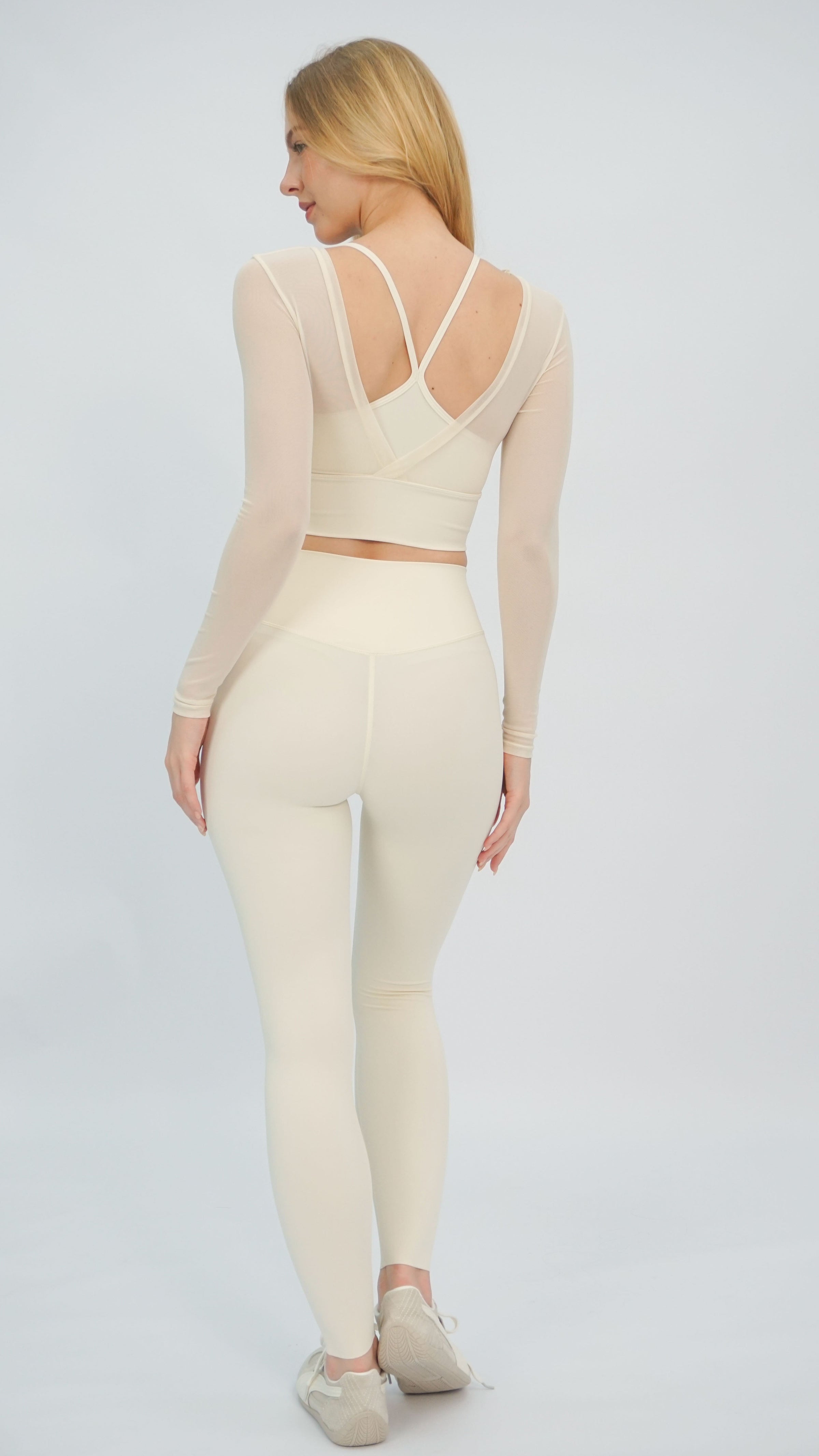 Cream Mandi Leggings