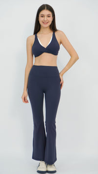 Navy Flare Yoga Pants