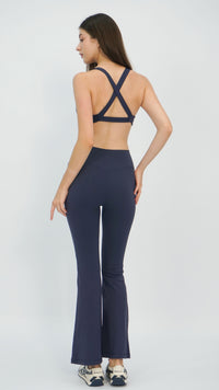 Navy Flare Yoga Pants