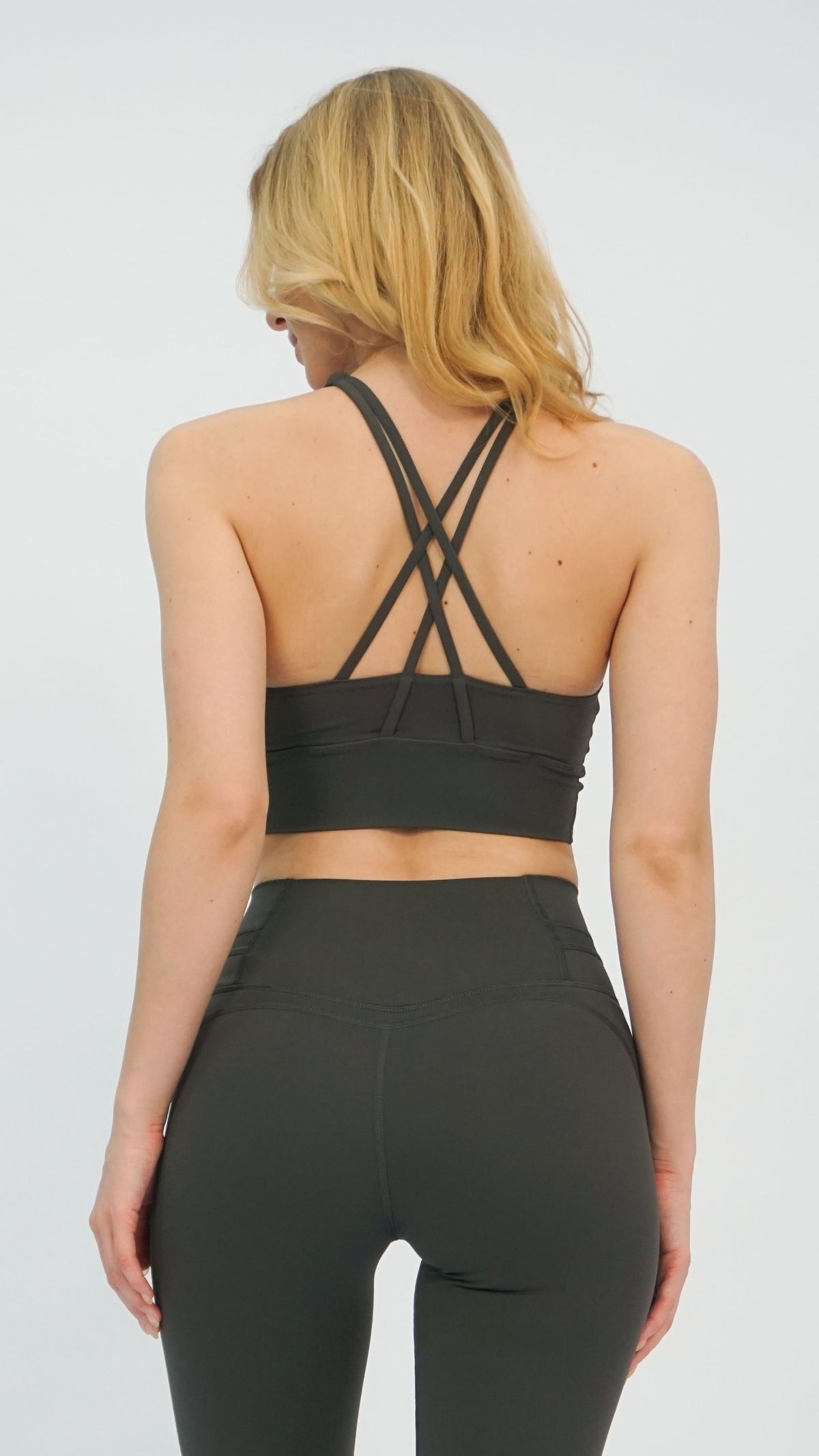Charcoal Tela Crop Top