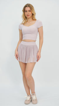 Pale Pink Workout Skort