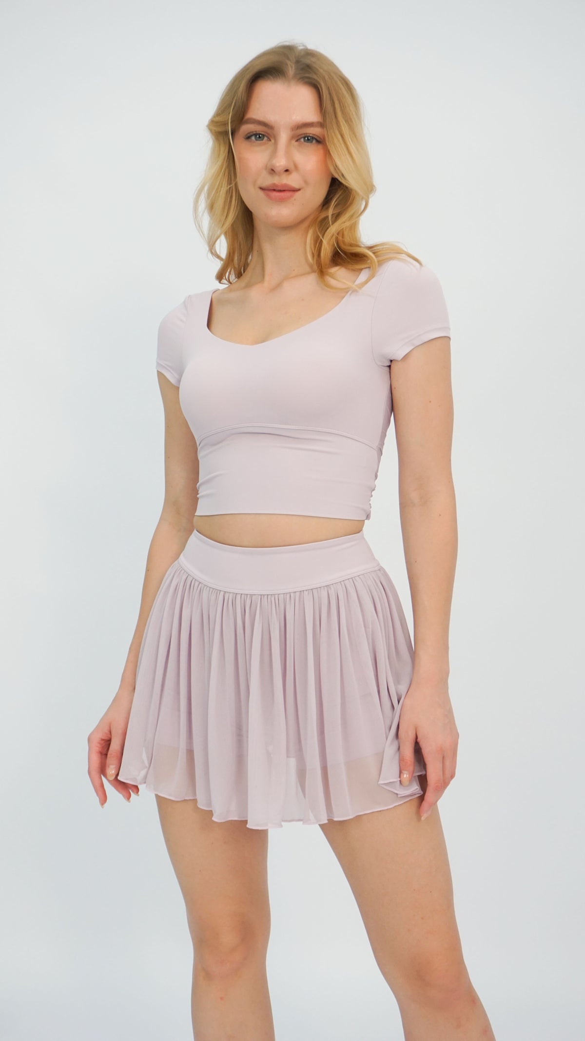 Pale Pink Workout Top