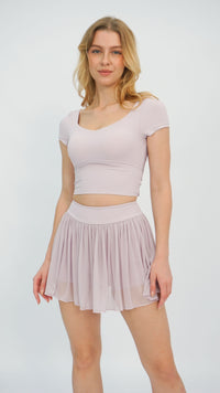 Pale Pink Workout Top