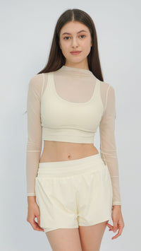 Stevie Sheer Long Sleeve Top