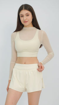 Cream Letti Athletic Shorts
