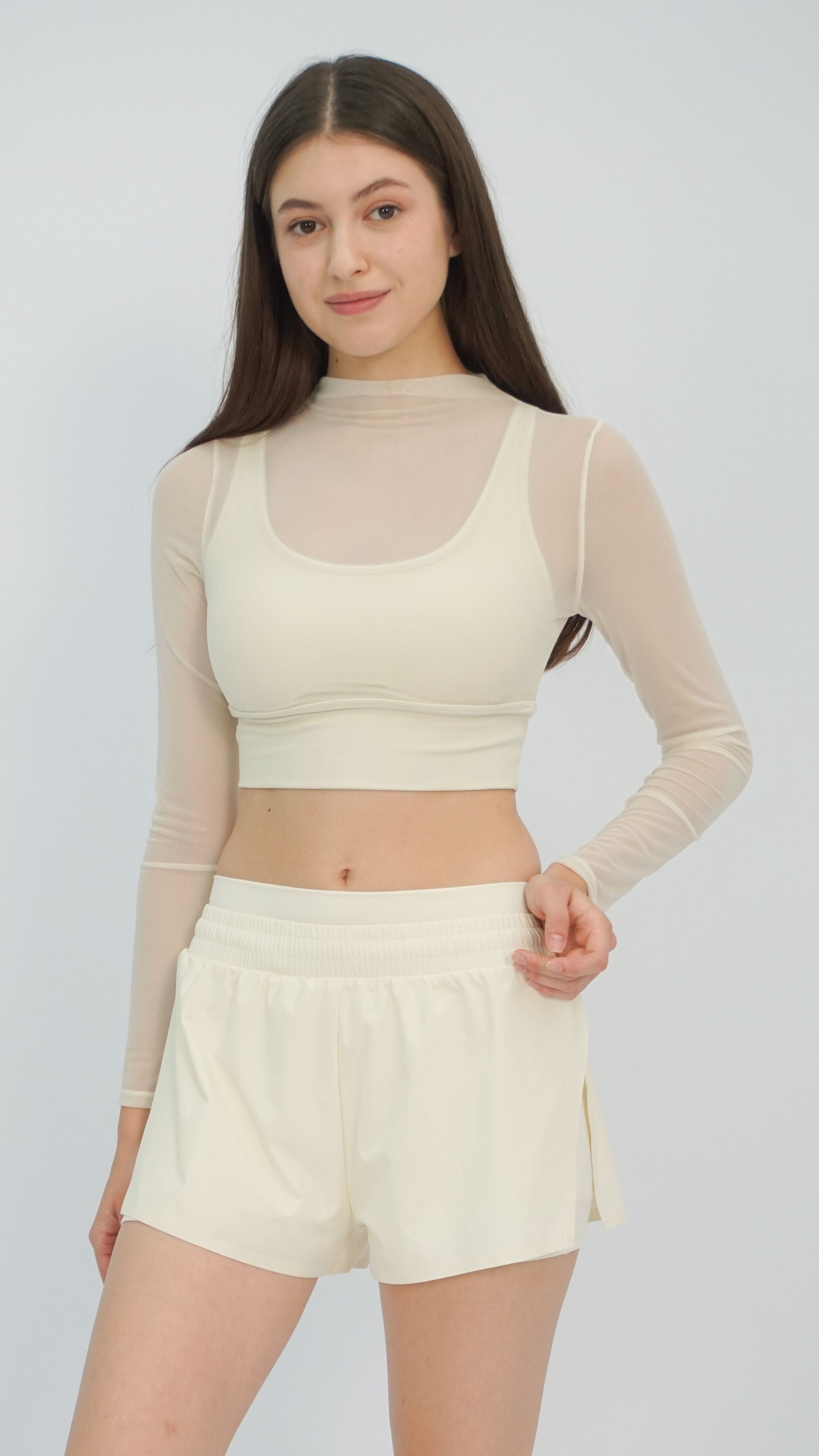 Cream Letti Athletic Shorts