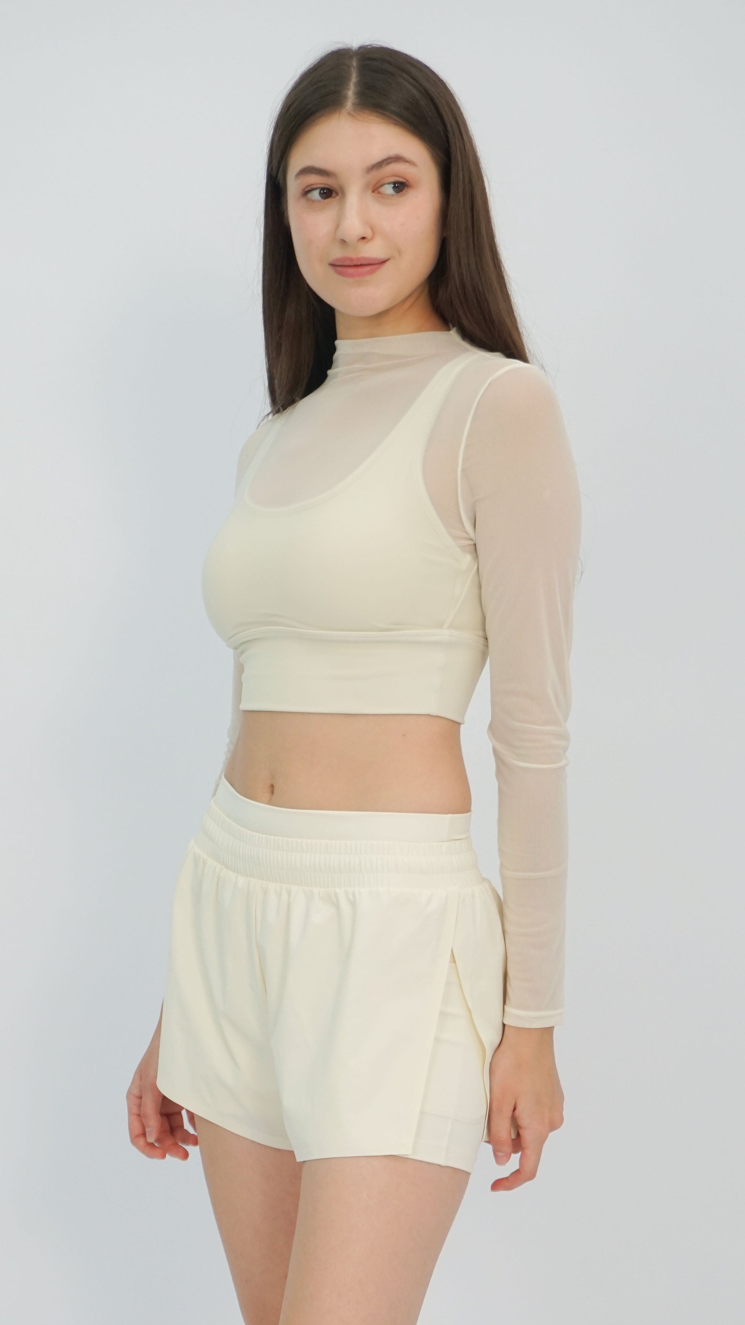 Cream Letti Athletic Shorts