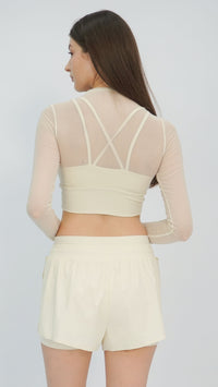 Cream Letti Athletic Shorts