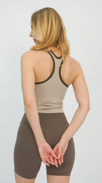 Beige Racerback Tank