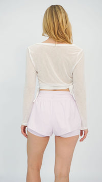 Lavender Letti Athletic Shorts