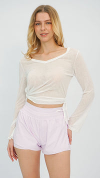 Lavender Letti Athletic Shorts