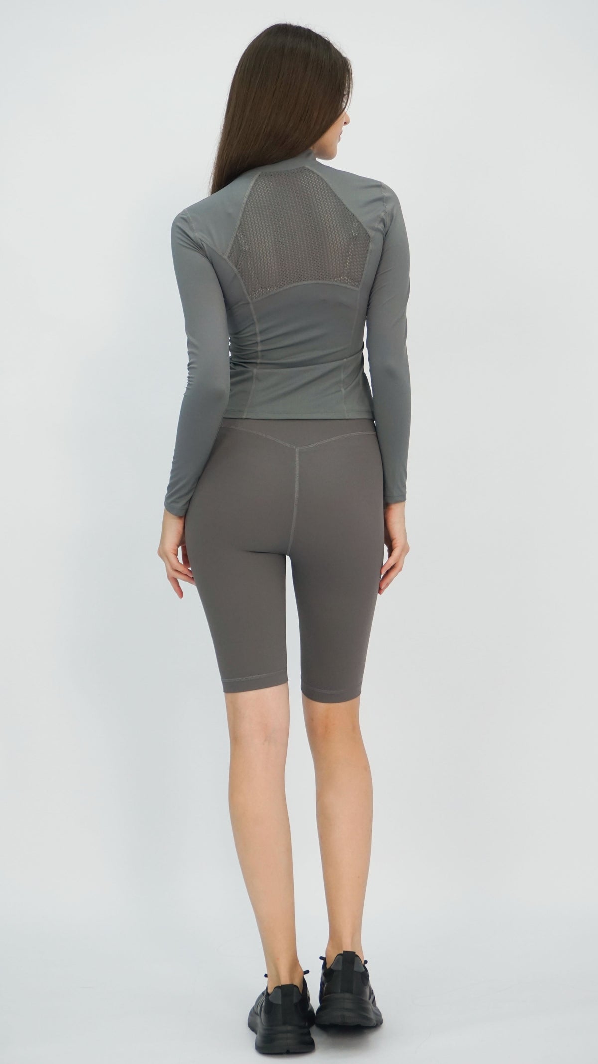 Grey Longline Biker Shorts
