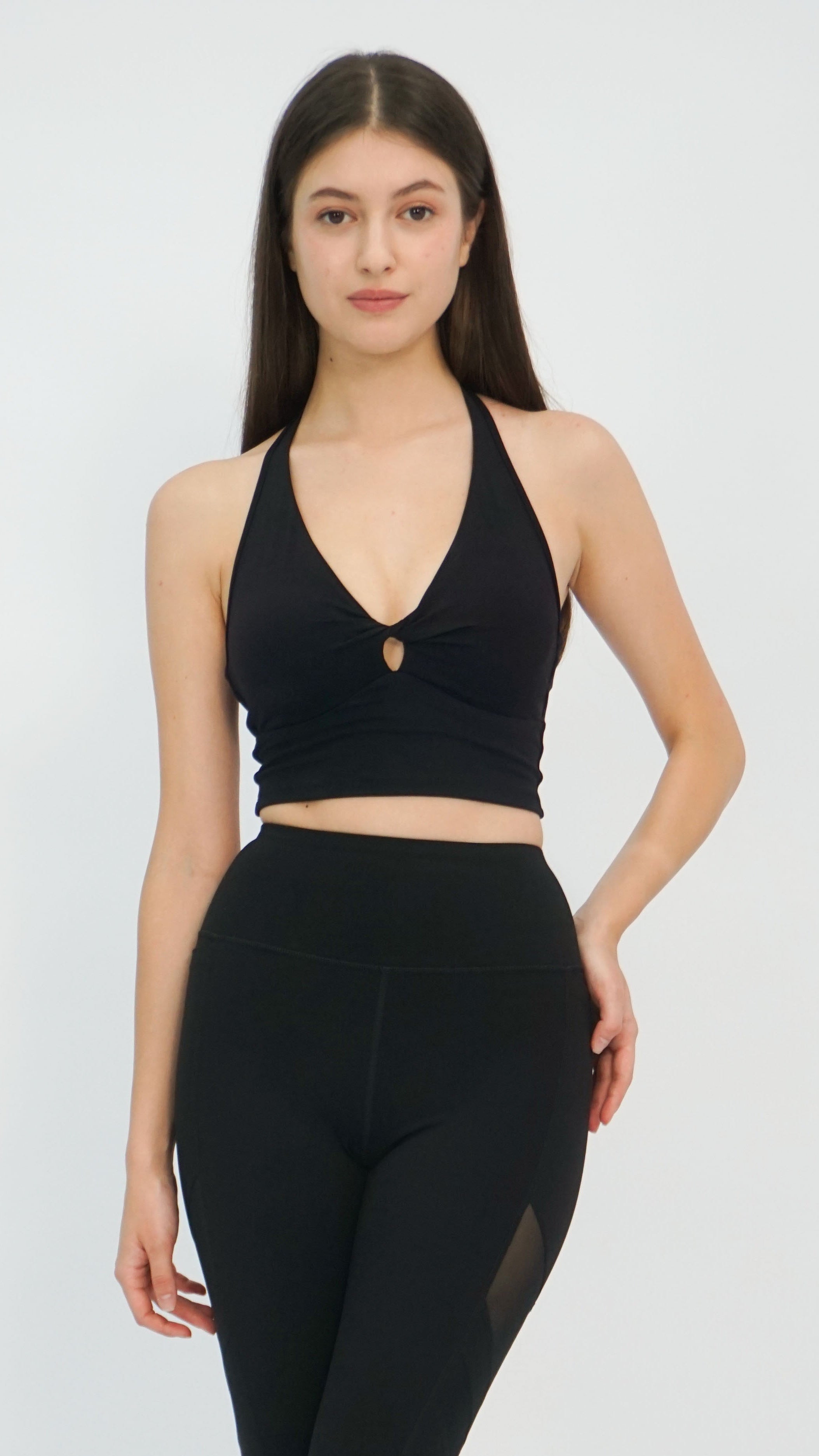 Black Workout Halter