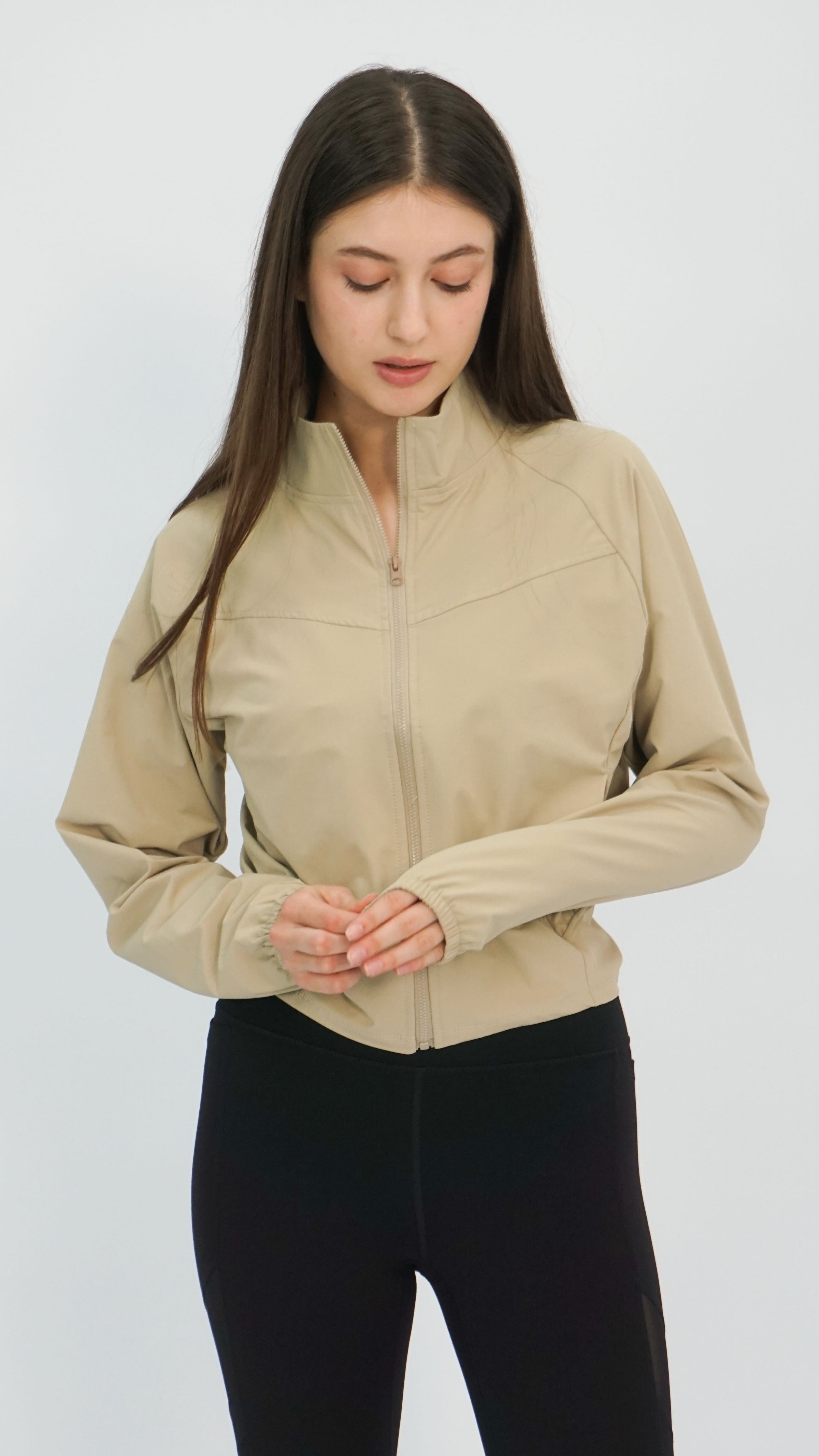 Tan Pol Windbreaker Jacket