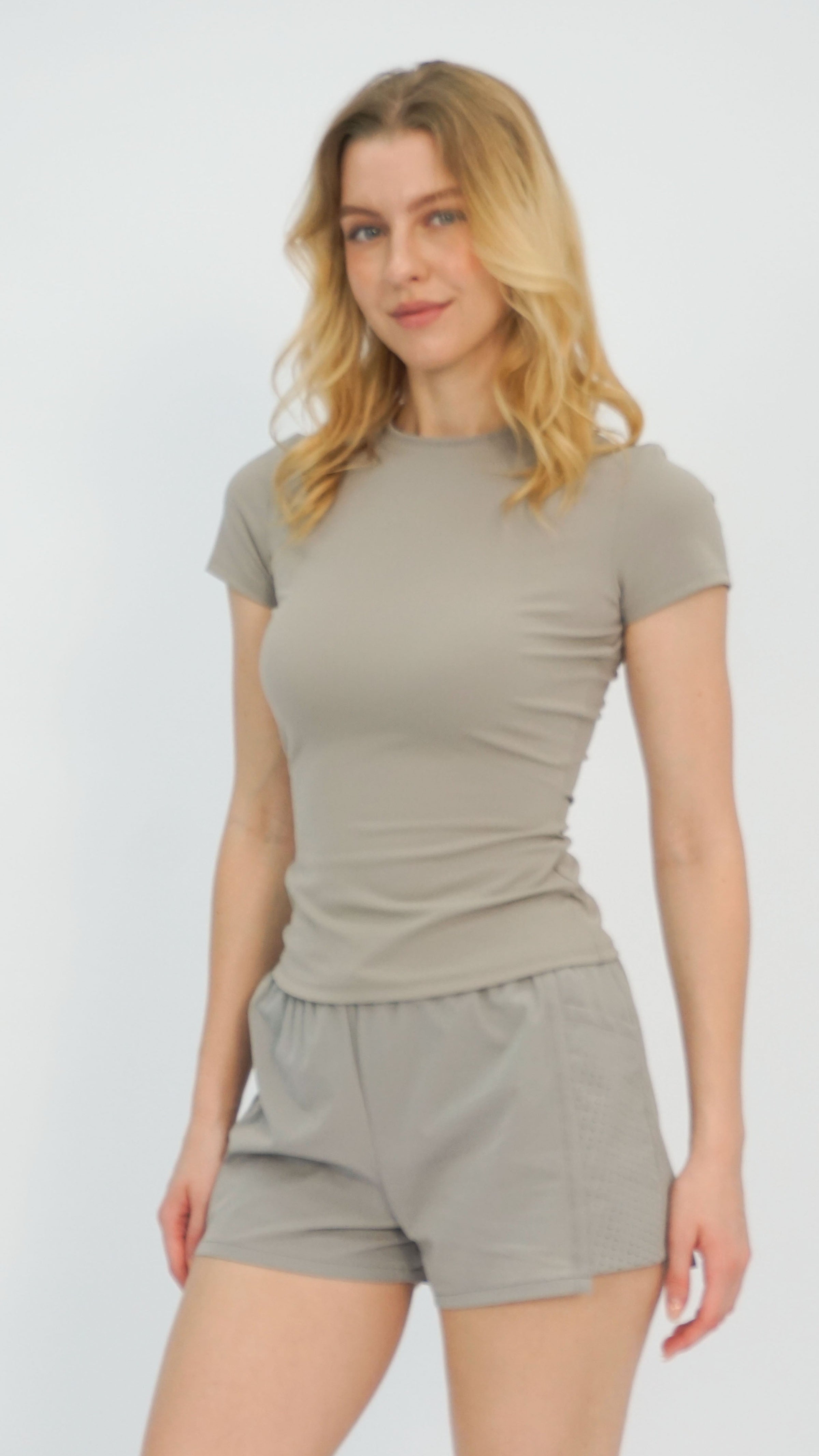 Taupe Slim T-Shirt