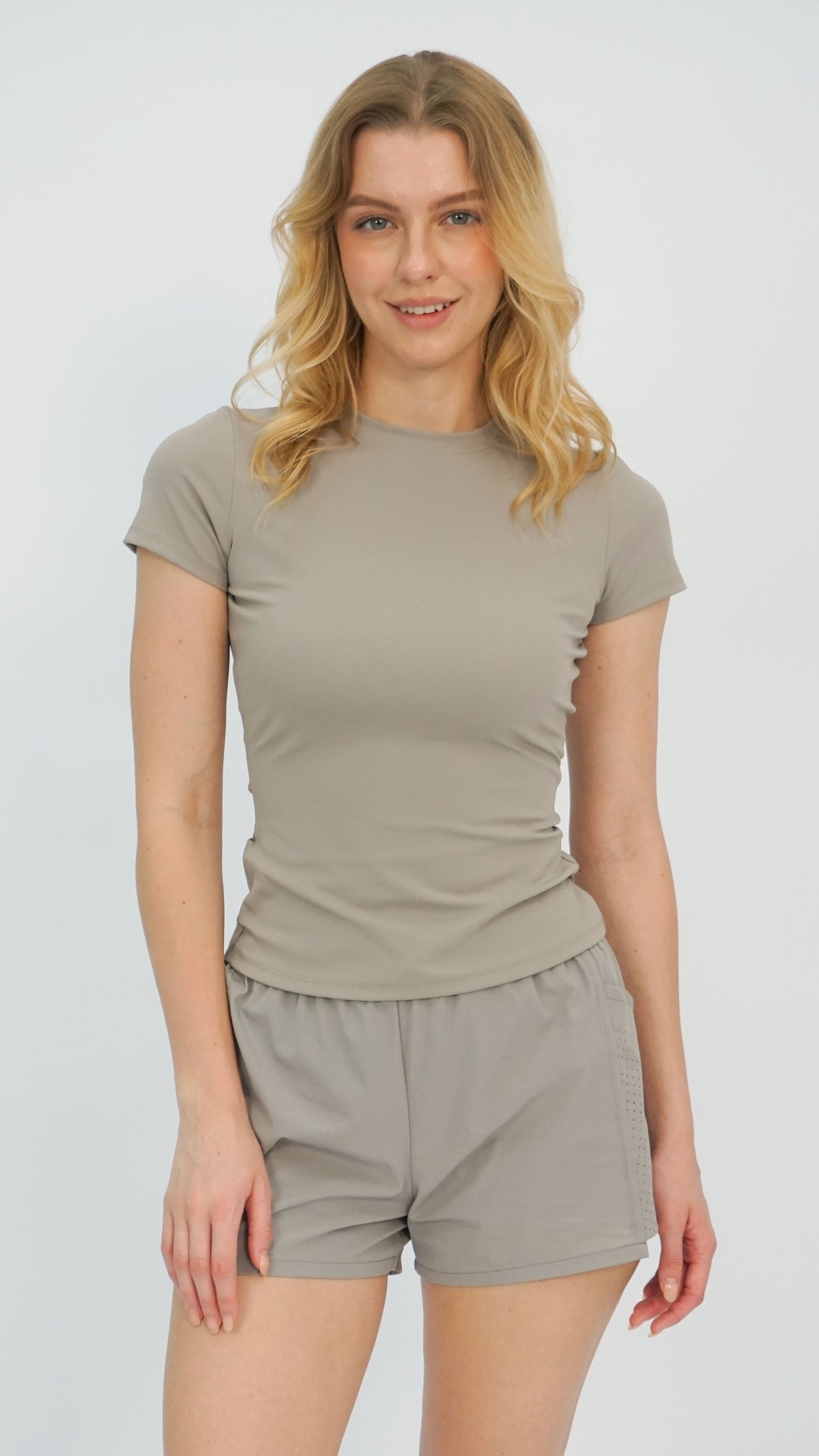 Taupe Slim T-Shirt