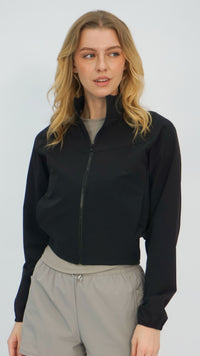 Black Pol Windbreaker Jacket