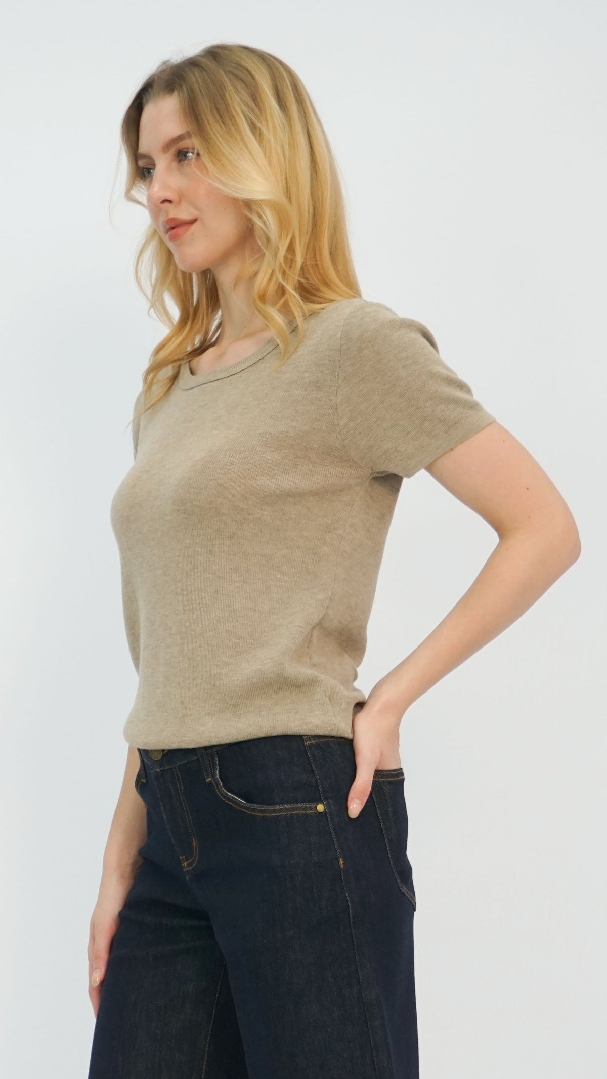 Tan Relaxed Fit T-Shirt