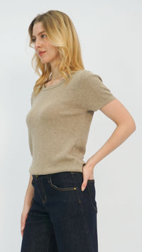 Tan Relaxed Fit T-Shirt