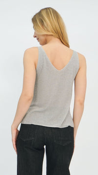 Silver Marci Knit Tank Top