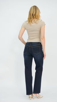 Nina Mid Waist Straight Fit Jeans