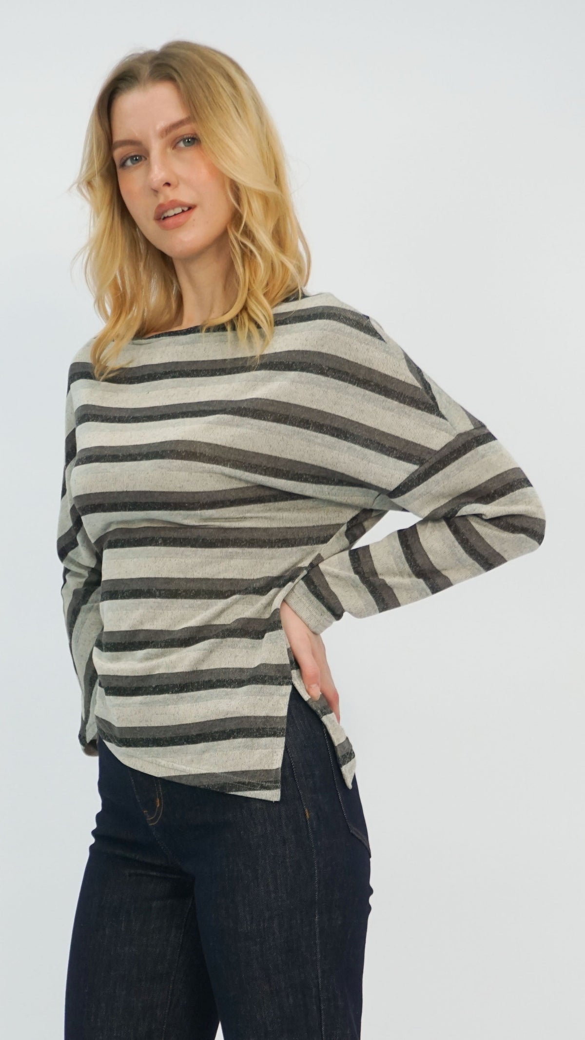 Perri Batwing Long Sleeve Top