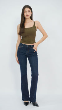 Bey Mid-Waist Bootcut Jeans