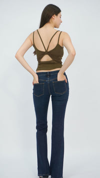 Bey Mid-Waist Bootcut Jeans