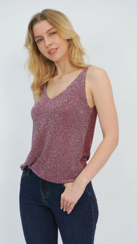 Maroon Marci Knit Tank Top