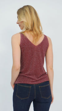 Maroon Marci Knit Tank Top