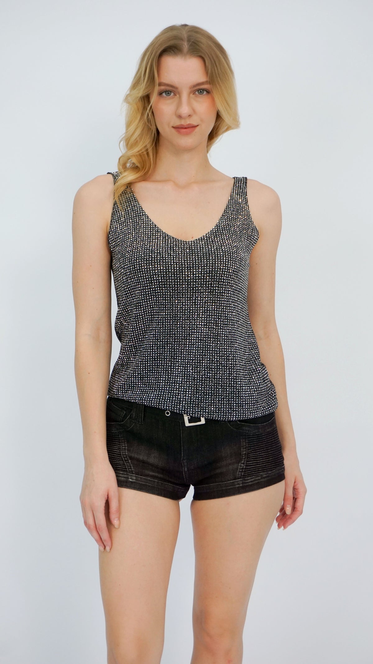Black Marci Knit Tank Top