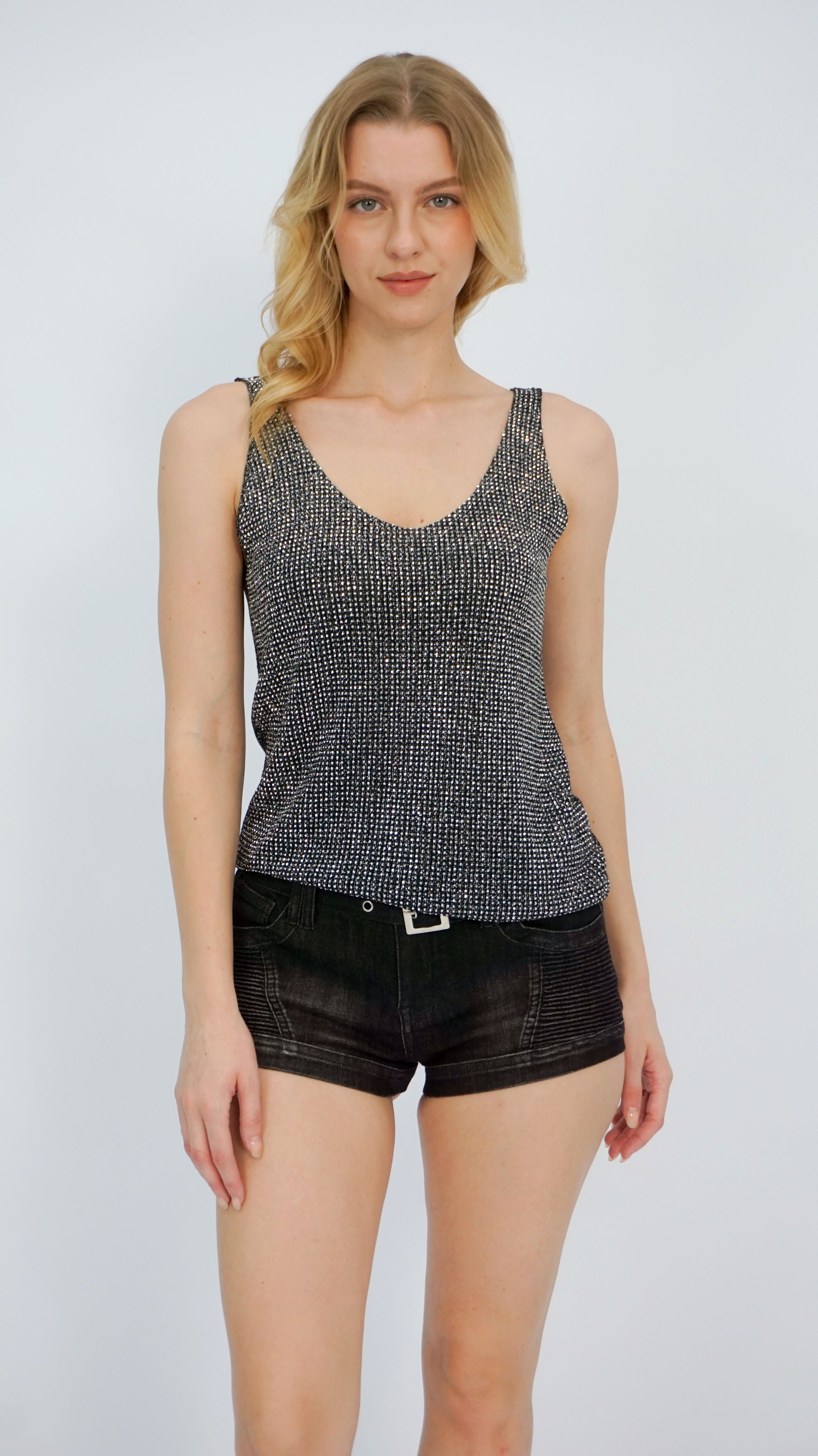 Black Marci Knit Tank Top