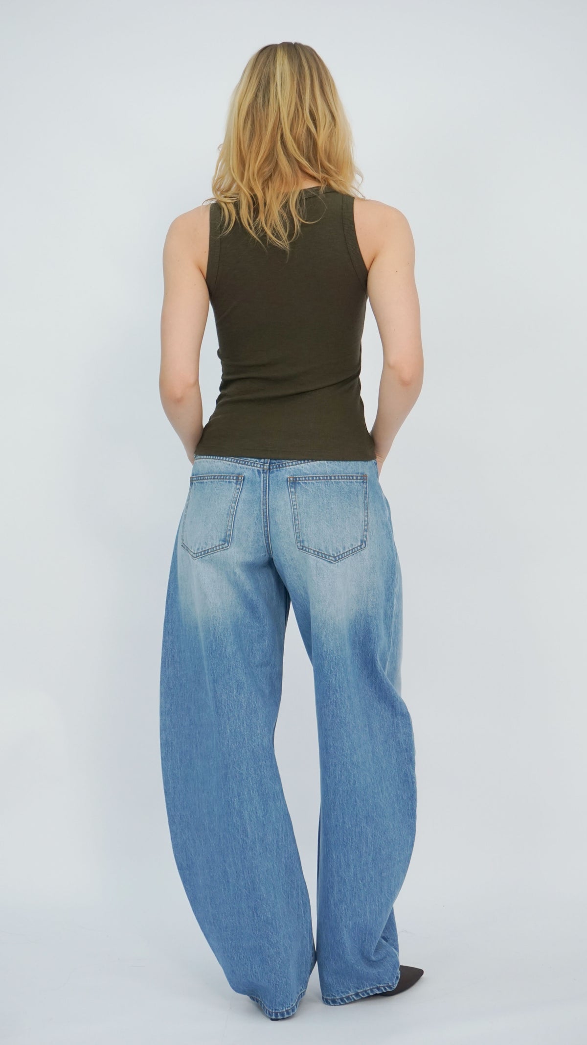 Olive Lorel Ribbed Tank