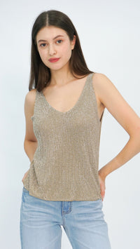 Beige Marci Knit Tank Top