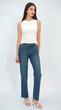 Cali Classic Wash Mid Waist Jeans