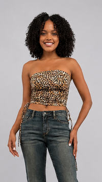 TREND - Daniela Leopard Print Top